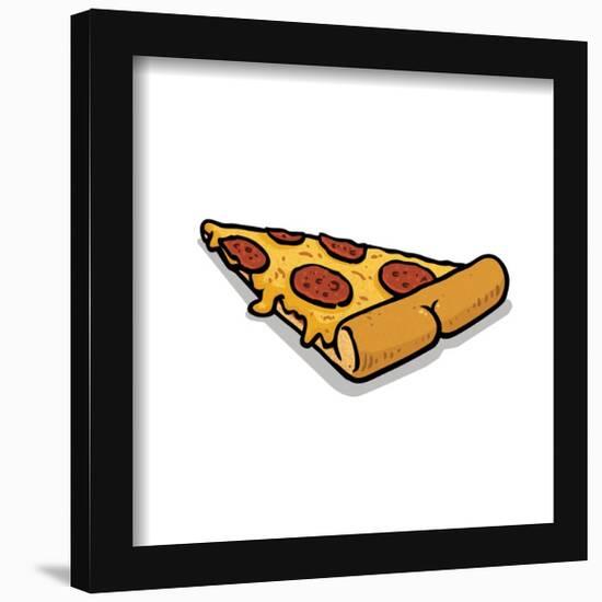 Gallery Pops Brian Cook: Butts On Things - Pizza Wall Art-Trends International-Framed Gallery Pops