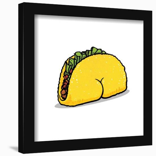 Gallery Pops Brian Cook: Butts On Things - Taco Wall Art-Trends International-Framed Gallery Pops