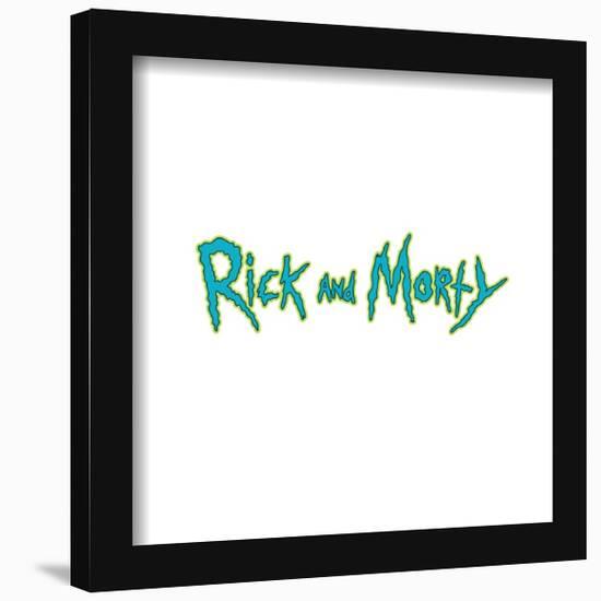 Gallery Pops Cartoon Network Rick and Morty - Full Color Logo Wall Art-Trends International-Framed Gallery Pops