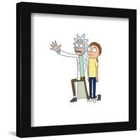 Gallery Pops Cartoon Network Rick and Morty - Kneeling Together Wall Art-Trends International-Framed Gallery Pops