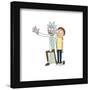 Gallery Pops Cartoon Network Rick and Morty - Kneeling Together Wall Art-Trends International-Framed Gallery Pops