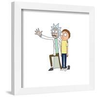 Gallery Pops Cartoon Network Rick and Morty - Kneeling Together Wall Art-Trends International-Framed Gallery Pops