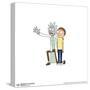 Gallery Pops Cartoon Network Rick and Morty - Kneeling Together Wall Art-Trends International-Stretched Canvas