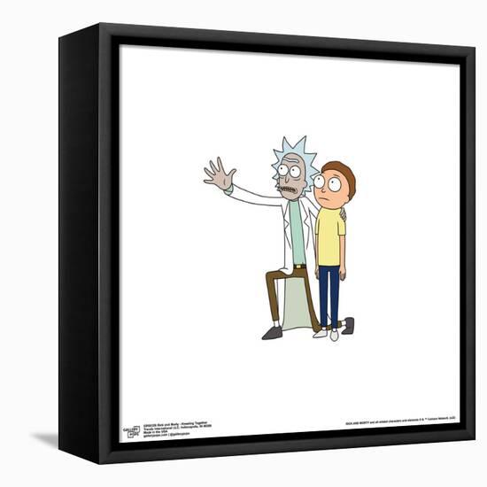 Gallery Pops Cartoon Network Rick and Morty - Kneeling Together Wall Art-Trends International-Framed Stretched Canvas
