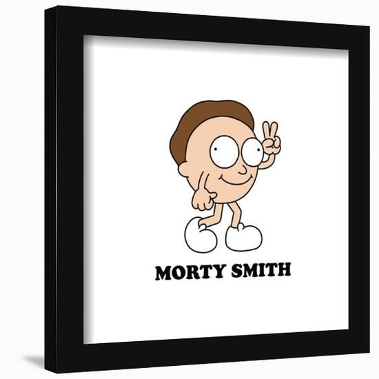 Gallery Pops Cartoon Network Rick and Morty - Morty Smith Big Head Wall Art-Trends International-Framed Gallery Pops