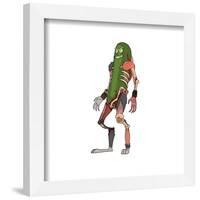 Gallery Pops Cartoon Network Rick and Morty - Pickle Rick Rat Suit Wall Art-Trends International-Framed Gallery Pops