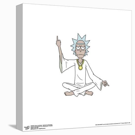 Gallery Pops Cartoon Network Rick and Morty - Spiritual Leader Rick Wall Art-Trends International-Stretched Canvas