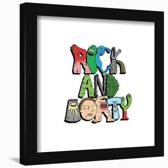 Gallery Pops Cartoon Network Rick and Morty - Stylized Wall Art-Trends International-Framed Gallery Pops