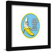 Gallery Pops Cartoon Network Rick and Morty - Your Opinion Means Very Little To Me Wall Art-Trends International-Framed Gallery Pops