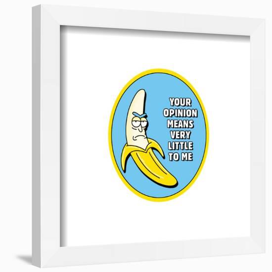 Gallery Pops Cartoon Network Rick and Morty - Your Opinion Means Very Little To Me Wall Art-Trends International-Framed Gallery Pops