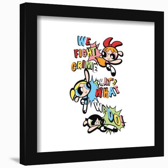 Gallery Pops Cartoon Network The Powerpuff Girls - Fight Crime Graphic Wall Art-Trends International-Framed Gallery Pops