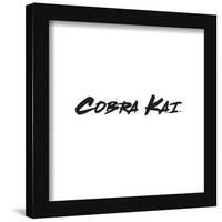 Gallery Pops Cobra Kai - Script Logo Wall Art-Trends International-Framed Gallery Pops