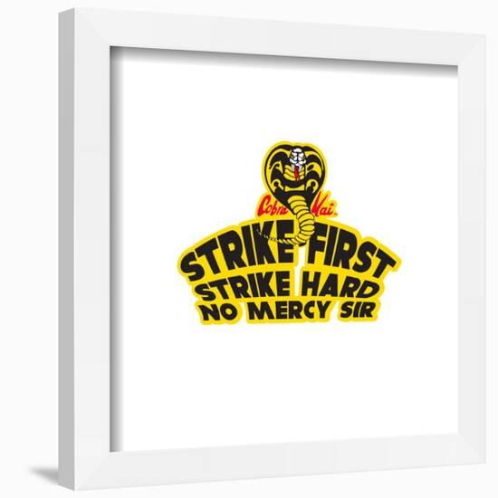 Gallery Pops Cobra Kai - Strike First, Strike Hard Wall Art-Trends International-Framed Gallery Pops