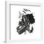 Gallery Pops DC Comics Batman 85th Anniversary - Batman & Robin Gargoyle Line Art Wall Art-Trends International-Framed Gallery Pops