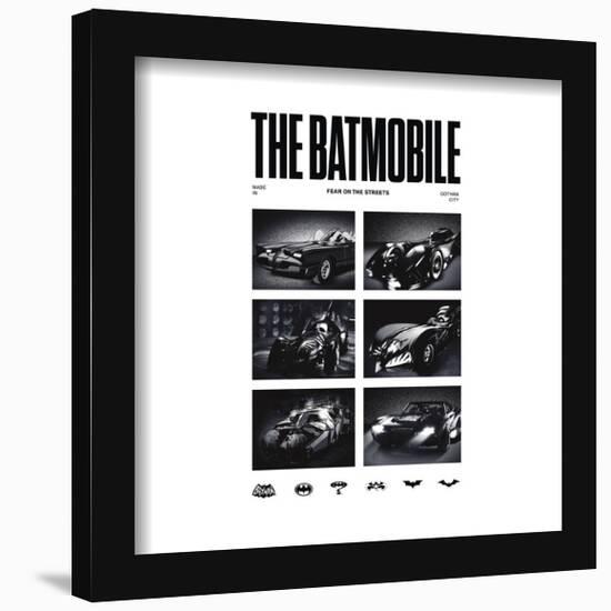 Gallery Pops DC Comics Batman 85th Anniversary - Batmobile Fear On The Streets Wall Art-Trends International-Framed Gallery Pops