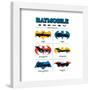 Gallery Pops DC Comics Batman 85th Anniversary - Batmobile Illustrated Wall Art-Trends International-Framed Gallery Pops