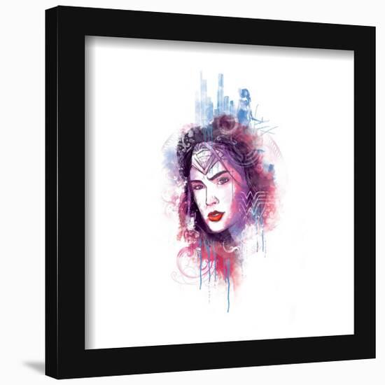 Gallery Pops DC Comics Batman v Superman: Dawn of Justice - Wonder Woman Watercolor Wall Art-Trends International-Framed Gallery Pops