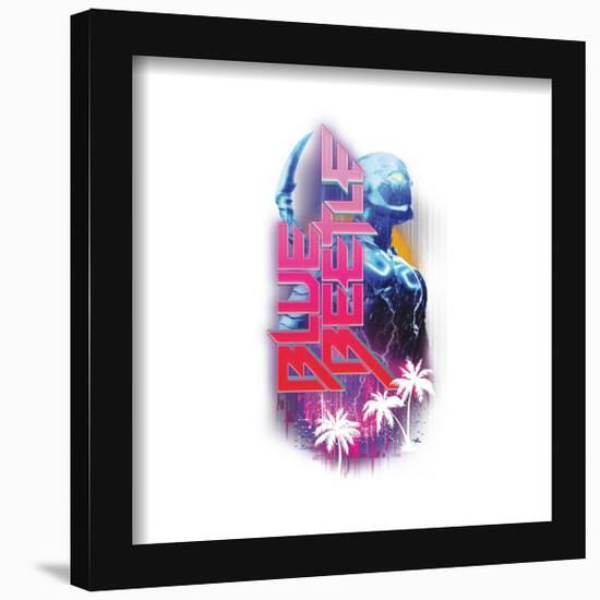 Gallery Pops DC Comics Blue Beetle - Retro Biotech Wall Art-Trends International-Framed Gallery Pops