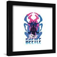 Gallery Pops DC Comics Blue Beetle - Retro Super Future Blue Beetle Wall Art-Trends International-Framed Gallery Pops