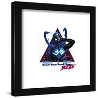 Gallery Pops DC Comics Blue Beetle - Retro Super Future Wall Art-Trends International-Framed Gallery Pops