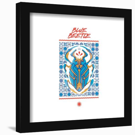 Gallery Pops DC Comics Blue Beetle - Scarab Mosaic Wall Art-Trends International-Framed Gallery Pops