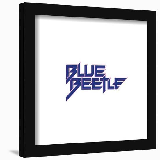 Gallery Pops DC Comics Blue Beetle - Text Logo Wall Art-Trends International-Framed Gallery Pops