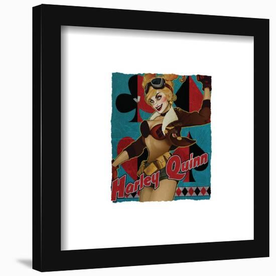 Gallery Pops DC Comics Bombshells - Harley Quinn - Harlequin Wall Art-Trends International-Framed Gallery Pops