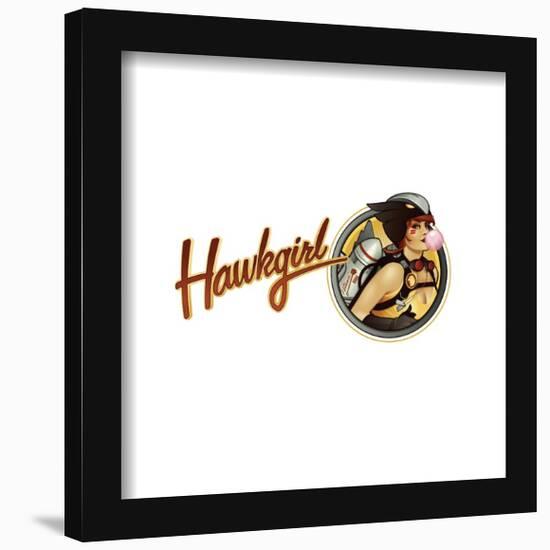 Gallery Pops DC Comics Bombshells - Hawkgirl - Pinup Badge Wall Art-Trends International-Framed Gallery Pops