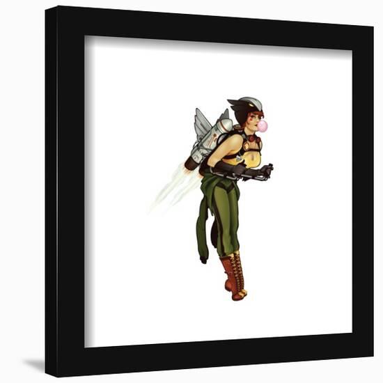 Gallery Pops DC Comics Bombshells - Hawkgirl - Pinup Figure Wall Art-Trends International-Framed Gallery Pops