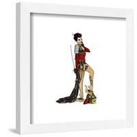 Gallery Pops DC Comics Bombshells - Katana - Pinup Figure Wall Art-Trends International-Framed Gallery Pops