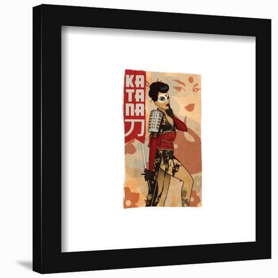 Gallery Pops DC Comics Bombshells - Katana - Shhh… Wall Art-Trends International-Framed Gallery Pops