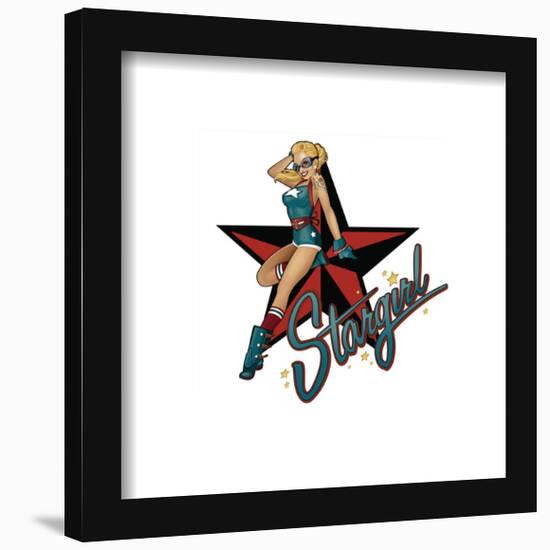 Gallery Pops DC Comics Bombshells - Stargirl - Graphic Badge Wall Art-Trends International-Framed Gallery Pops