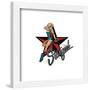 Gallery Pops DC Comics Bombshells - Stargirl - Graphic Badge Wall Art-Trends International-Framed Gallery Pops