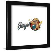 Gallery Pops DC Comics Bombshells - Stargirl - Pinup Badge Wall Art-Trends International-Framed Gallery Pops