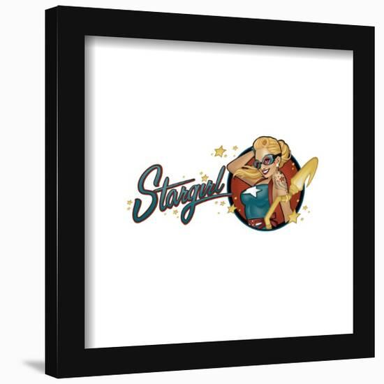 Gallery Pops DC Comics Bombshells - Stargirl - Pinup Badge Wall Art-Trends International-Framed Gallery Pops