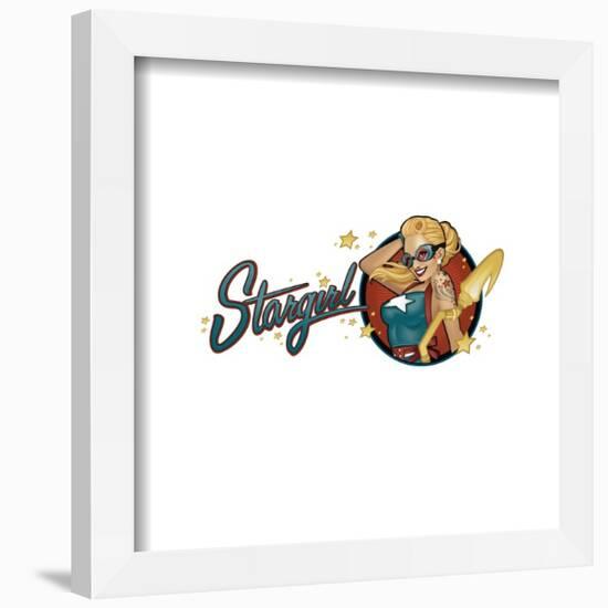 Gallery Pops DC Comics Bombshells - Stargirl - Pinup Badge Wall Art-Trends International-Framed Gallery Pops