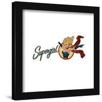 Gallery Pops DC Comics Bombshells - Supergirl - Pinup Badge Wall Art-Trends International-Framed Gallery Pops