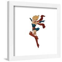 Gallery Pops DC Comics Bombshells - Supergirl - Pinup Figure Wall Art-Trends International-Framed Gallery Pops