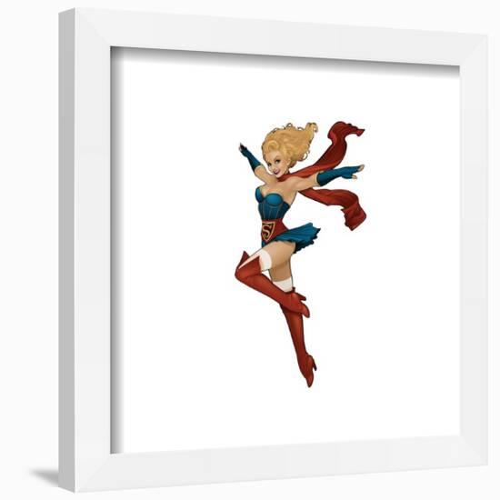 Gallery Pops DC Comics Bombshells - Supergirl - Pinup Figure Wall Art-Trends International-Framed Gallery Pops