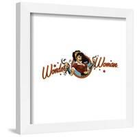 Gallery Pops DC Comics Bombshells - Wonder Woman - Pinup Badge Wall Art-Trends International-Framed Gallery Pops