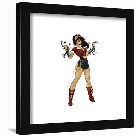 Gallery Pops DC Comics Bombshells - Wonder Woman - Pinup Figure Wall Art-Trends International-Framed Gallery Pops