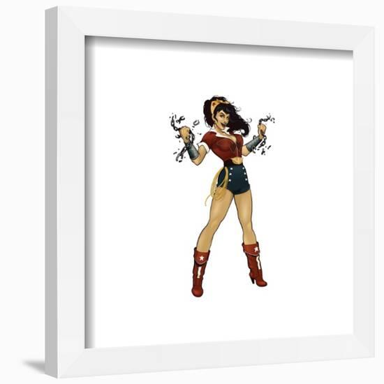 Gallery Pops DC Comics Bombshells - Wonder Woman - Pinup Figure Wall Art-Trends International-Framed Gallery Pops