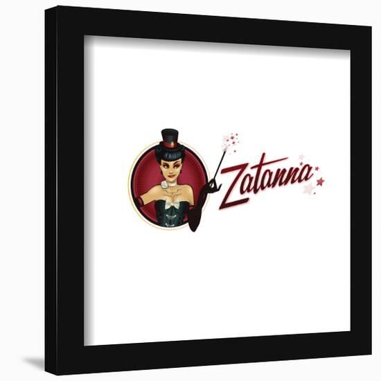 Gallery Pops DC Comics Bombshells - Zatanna Zatara - Pinup Badge Wall Art-Trends International-Framed Gallery Pops