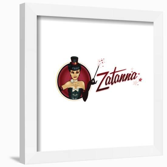 Gallery Pops DC Comics Bombshells - Zatanna Zatara - Pinup Badge Wall Art-Trends International-Framed Gallery Pops