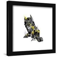 Gallery Pops DC Comics - Caped Crusader Collage Wall Art-Trends International-Framed Gallery Pops
