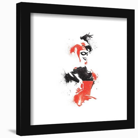 Gallery Pops DC Comics Harley Quinn - Classic Harley Stencil Wall Art-Trends International-Framed Gallery Pops