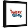 Gallery Pops DC Comics Harley Quinn - Diamonds and Spades Stencil Logo Wall Art-Trends International-Framed Gallery Pops