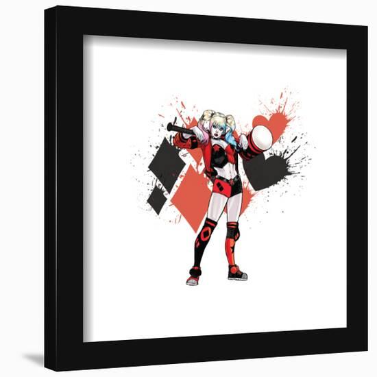 Gallery Pops DC Comics Harley Quinn - Harley Hearts and Diamonds Wall Art-Trends International-Framed Gallery Pops