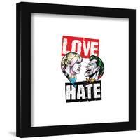 Gallery Pops DC Comics Harley Quinn - Harley Joker Love Hate Wall Art-Trends International-Framed Gallery Pops