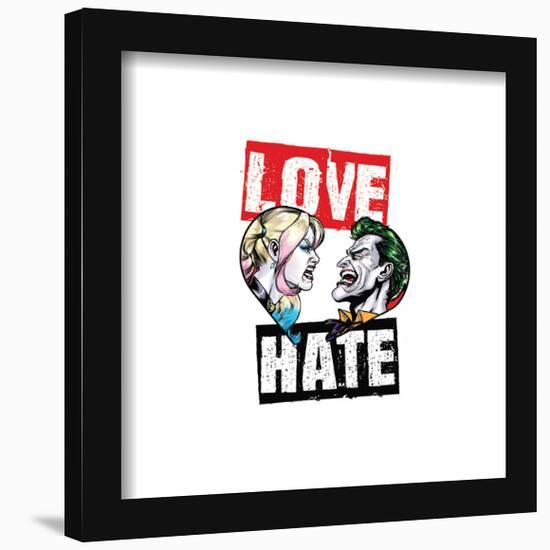 Gallery Pops DC Comics Harley Quinn - Harley Joker Love Hate Wall Art-Trends International-Framed Gallery Pops